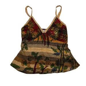 Blue Sky Multicolor Floral Tank Top